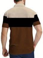 Theodore | Kleurblok Korte Mouwen Polo