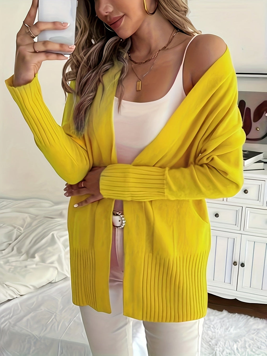 Charlotte | Gelaagde Open-Front Cardigan