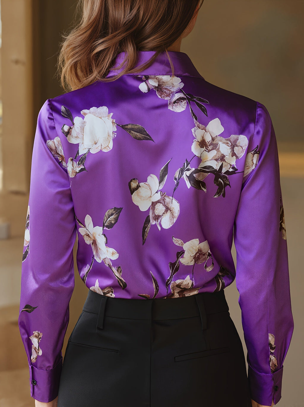 Monique™ Elegante Satijnen Blouse