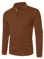 Emerson | Verfijnde Lange Mouwen Polo Shirt