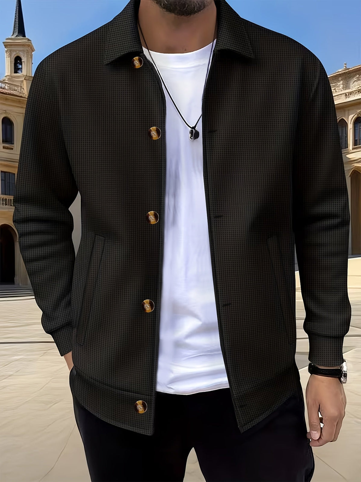Camden | Textured Button-Up Overshirt