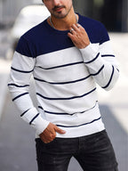 Bennington | Klassieke Gestreepte Crewneck Trui