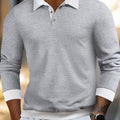 Donovan | Textured Longsleeve Polo Shirt