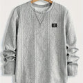 Bryce | Getextureerde Ronde Hals Lange Mouwen Top