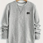Bryce | Getextureerde Ronde Hals Lange Mouwen Top
