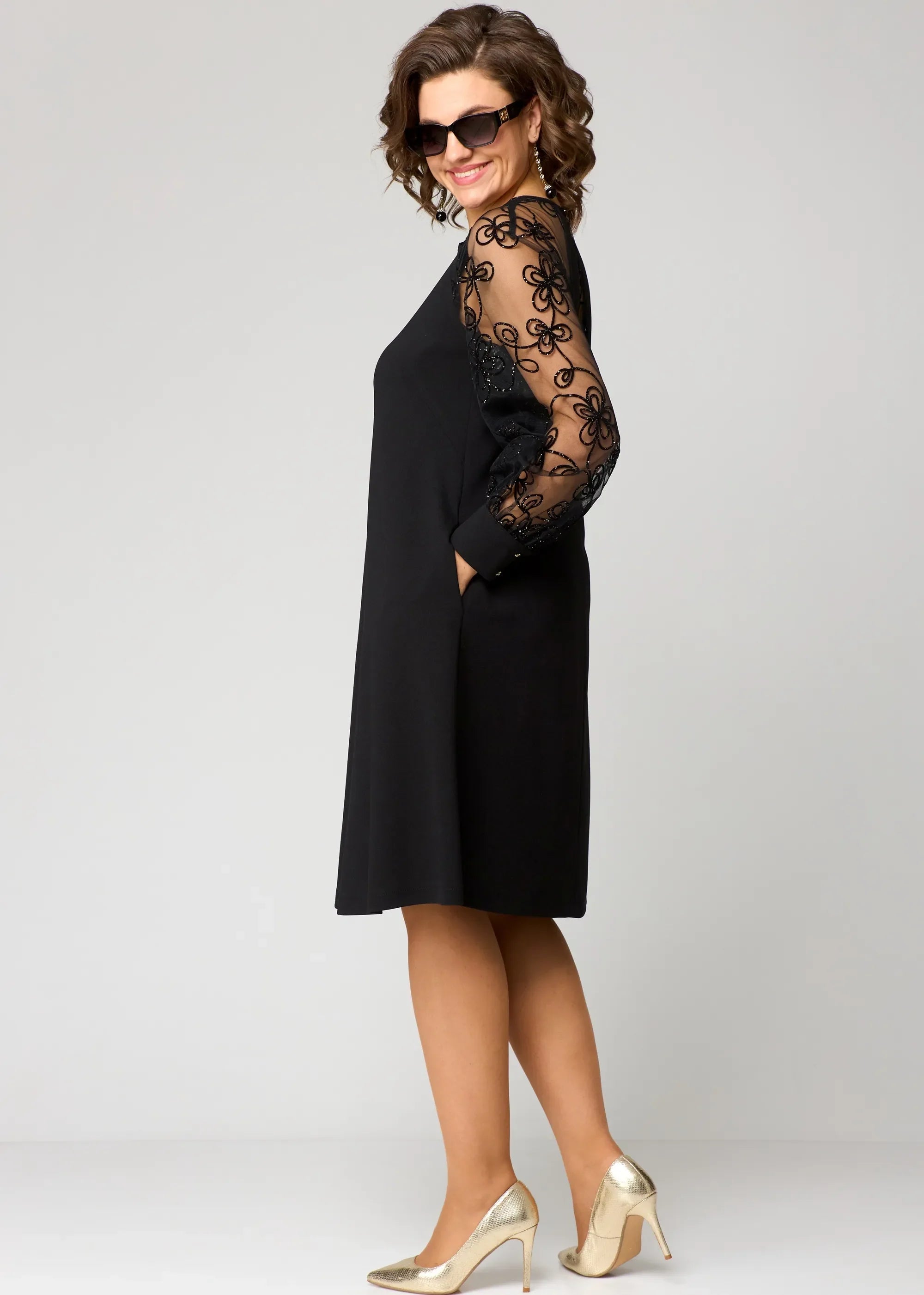 Edyth™ Elegante Kant Jurk