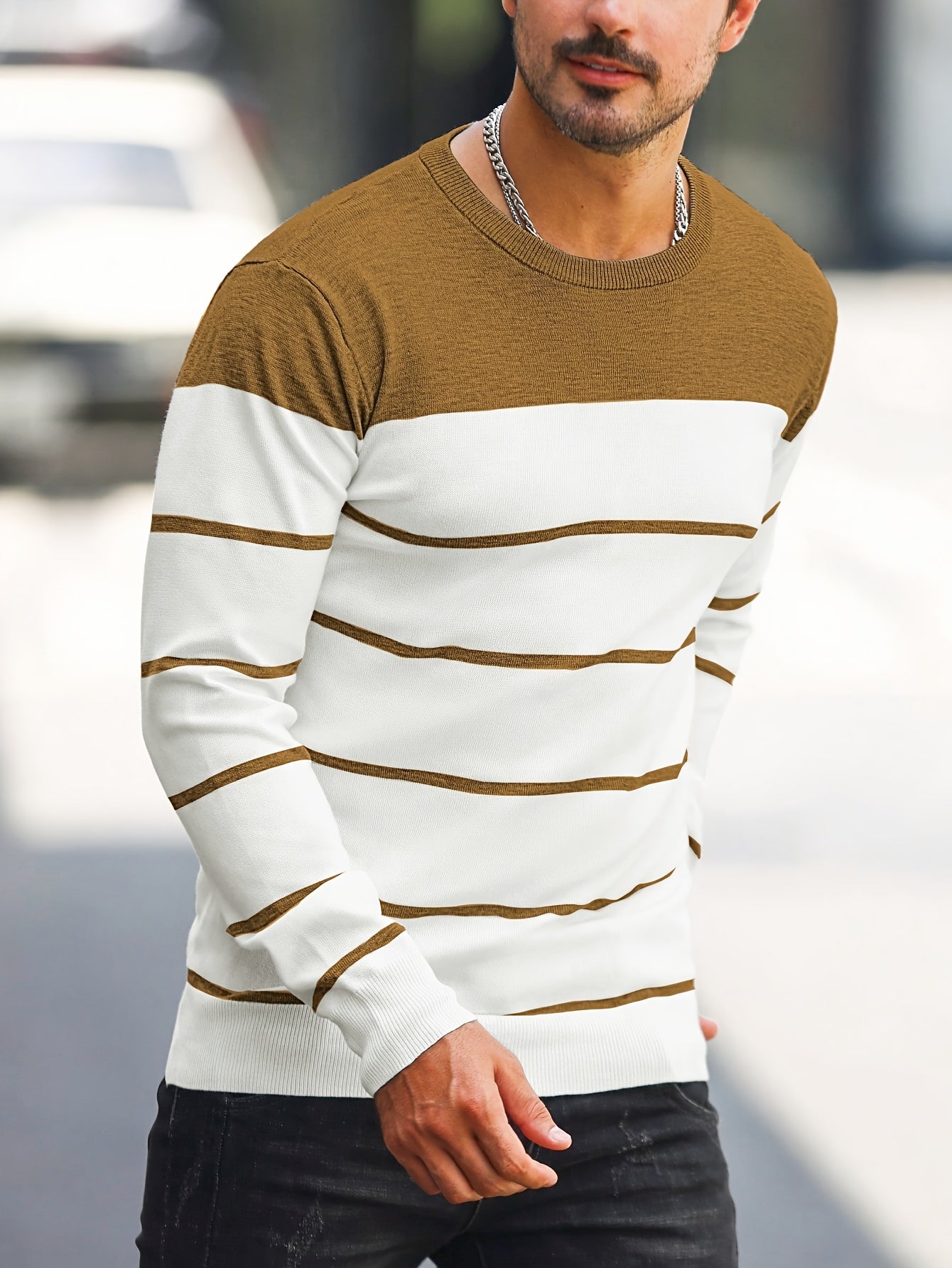 Bennington | Klassieke Gestreepte Crewneck Trui