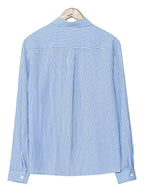 Callum | Verfijnde Gestreepte Lange Mouwen Shirt