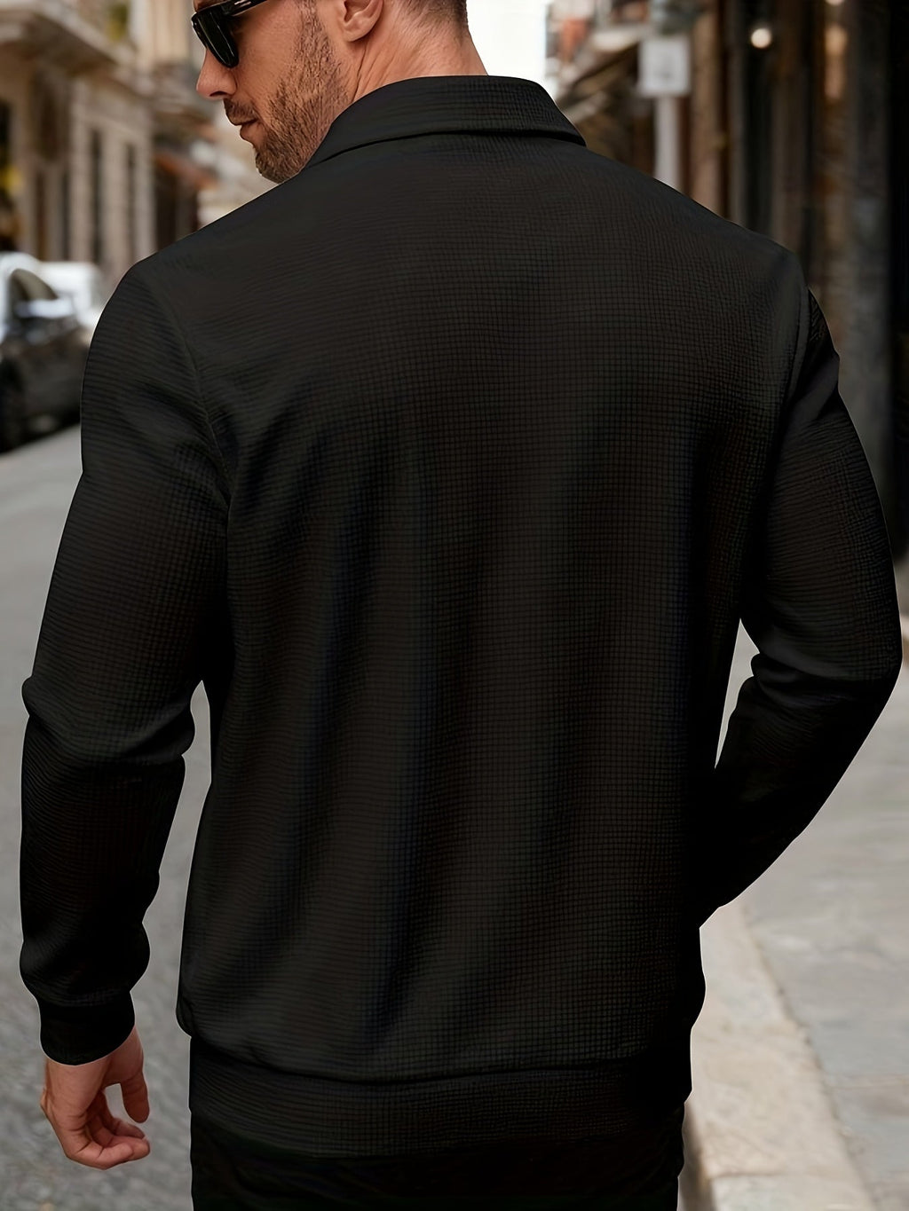 Charles | Textured Full-Zip Jacket