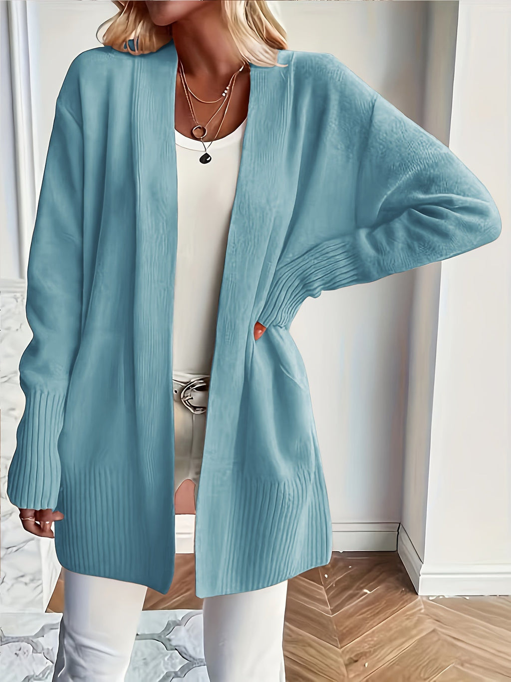 Charlotte | Gelaagde Open-Front Cardigan