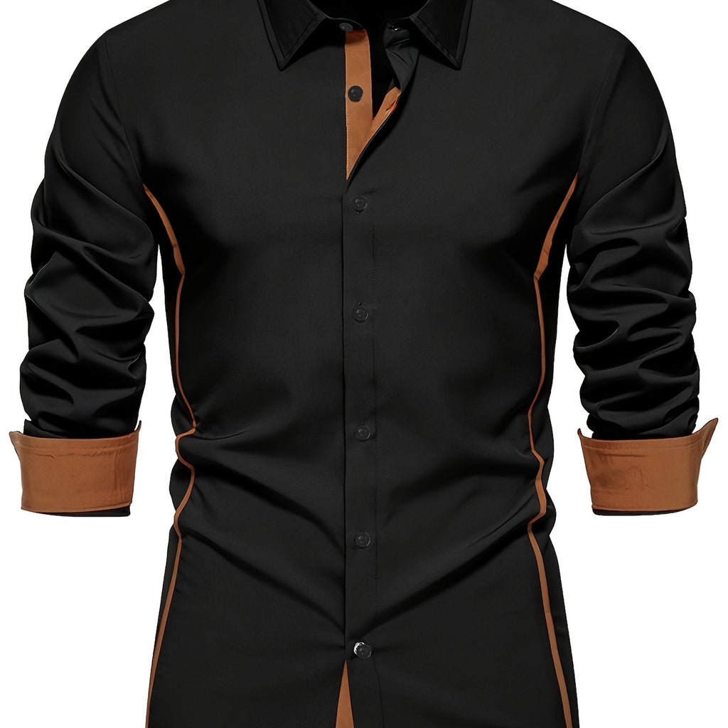 Harlan | Contrast-Trim Overhemd met Knopen