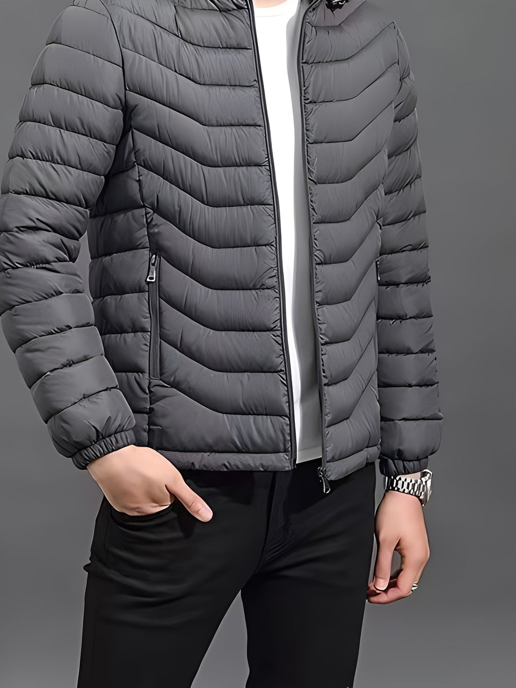 Silas | Gewatteerde Puffer Jacket met Kap
