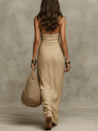 EDITH | VINTAGE ELEGANTE MAXI JURK