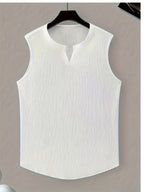 Damon | Ontspannen Split-Neck Tanktop