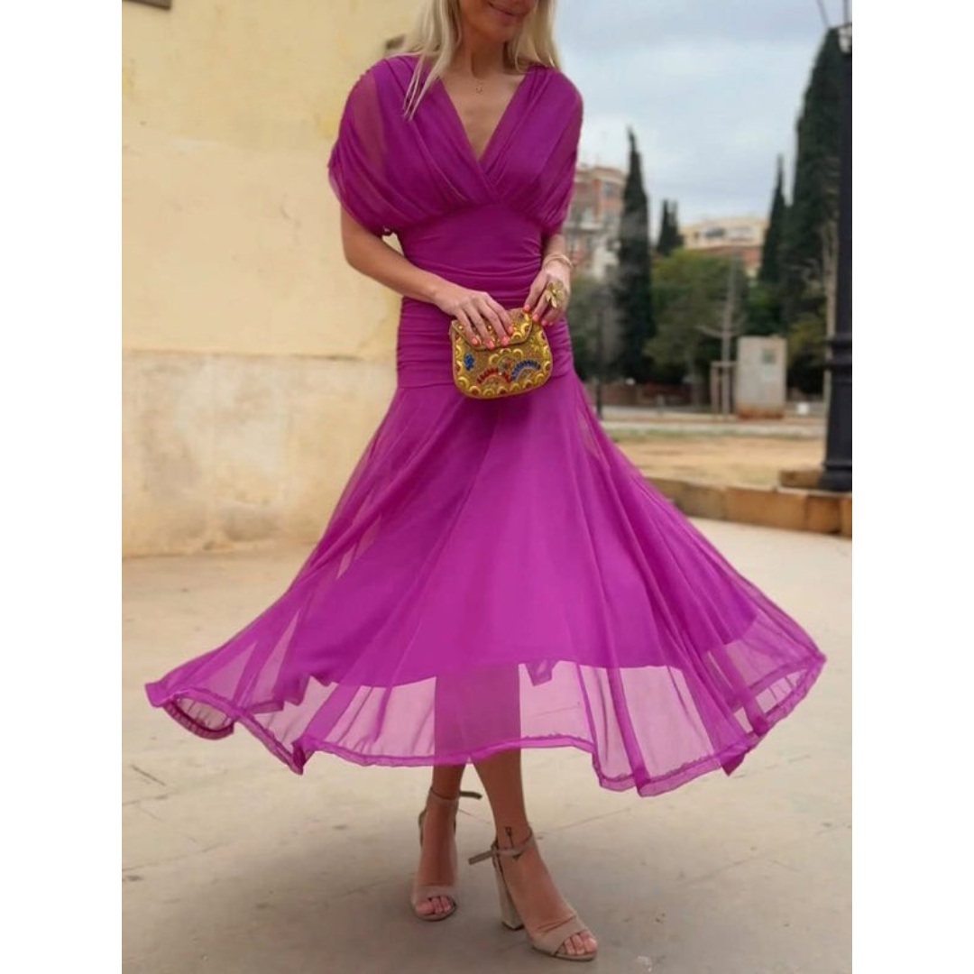 Breana™ Mesh Bloemenjurk