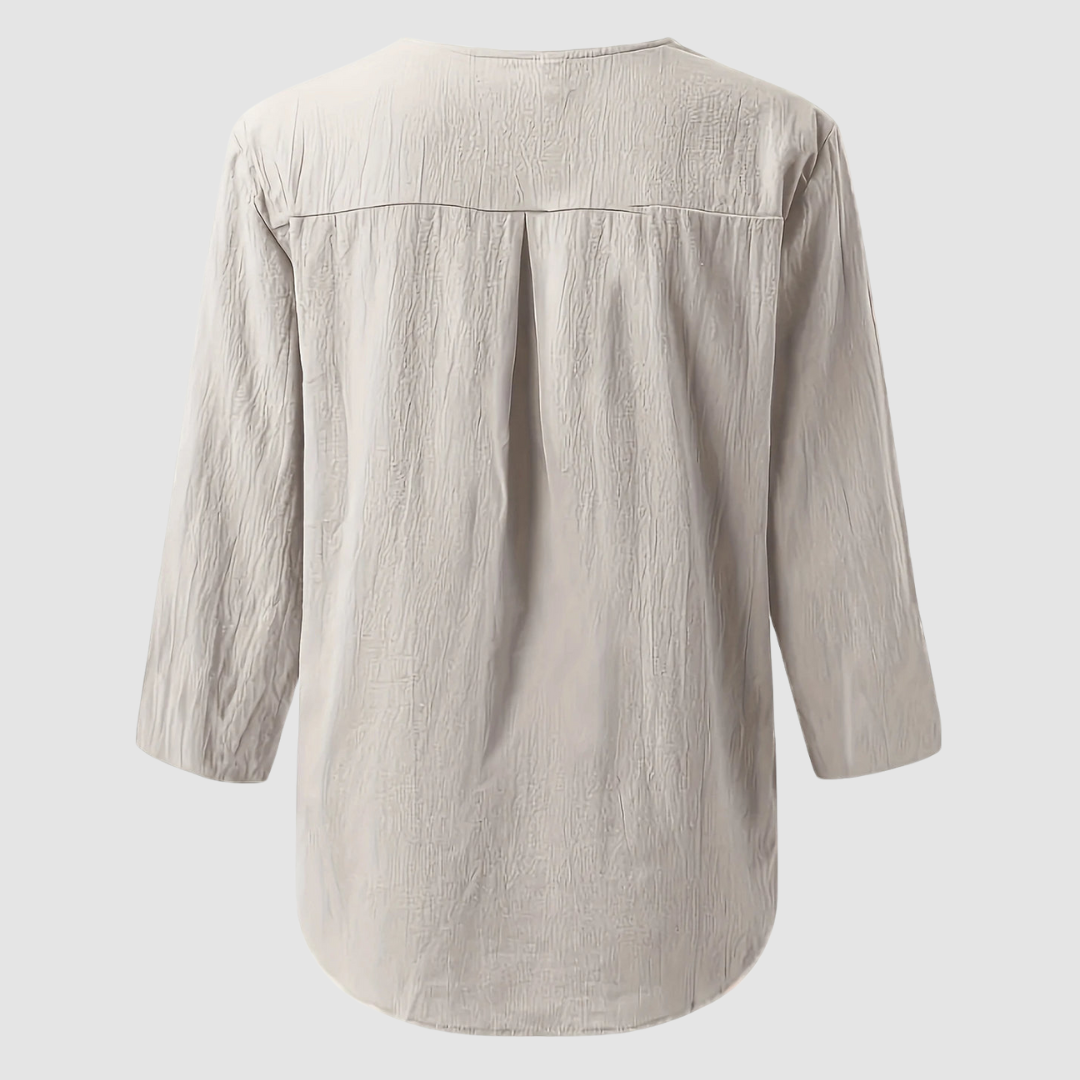 Melisa™ Casual Katoenen & Linnen Blouse