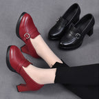 VERA | CLASSIC LEATHER HEELED SHOES