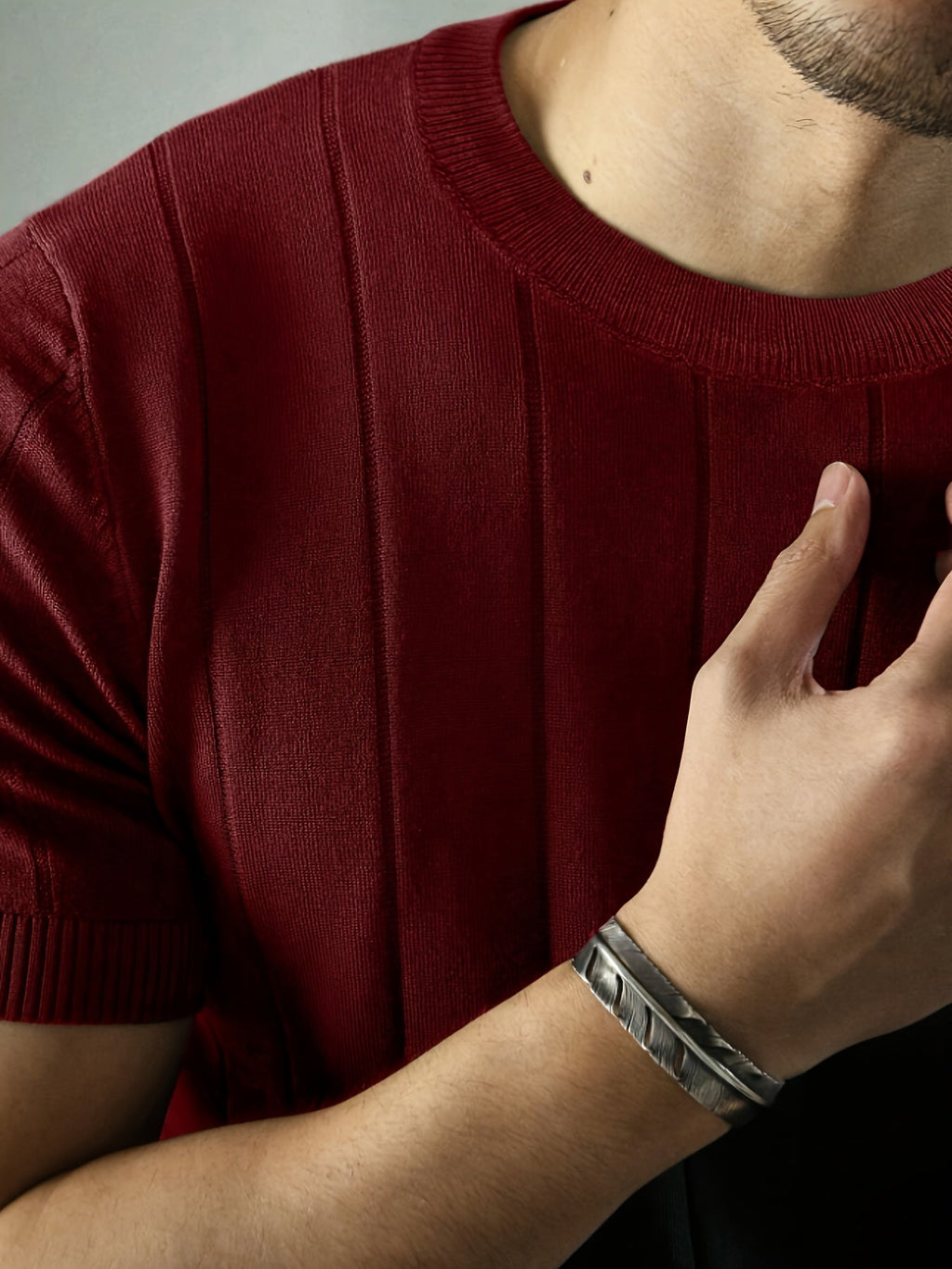 Landon | Geribbelde Korte Mouwen Top