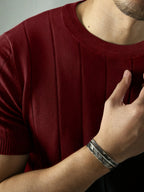 Landon | Geribbelde Korte Mouwen Top