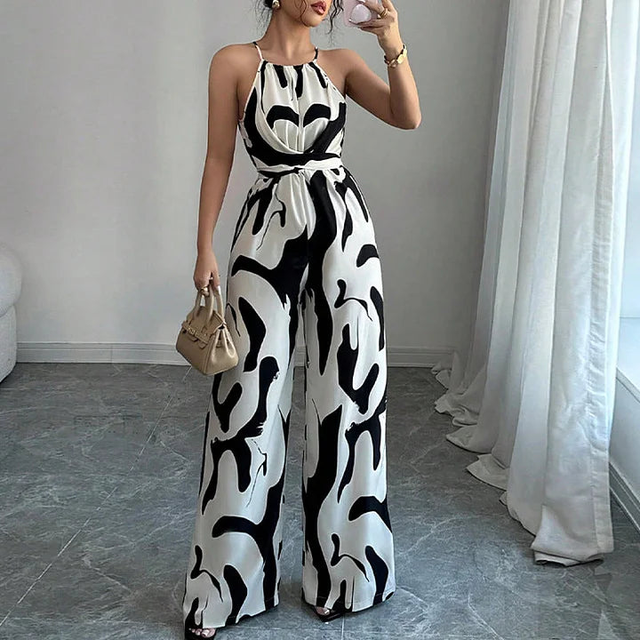 Jillanne™ Elegante Rugloze Jumpsuit