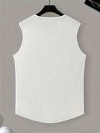Damon | Ontspannen Split-Neck Tanktop