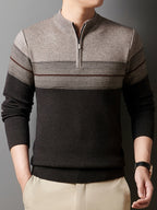 Gerard | Verfijnde Zip-Neck Trui
