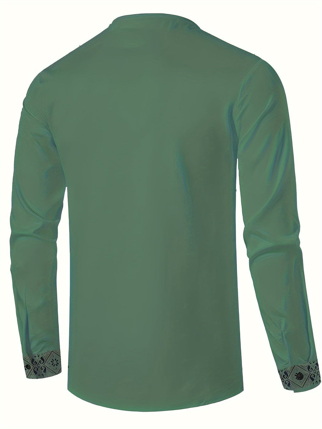 Rafael | Patroon Stand-Collar Henley Shirt