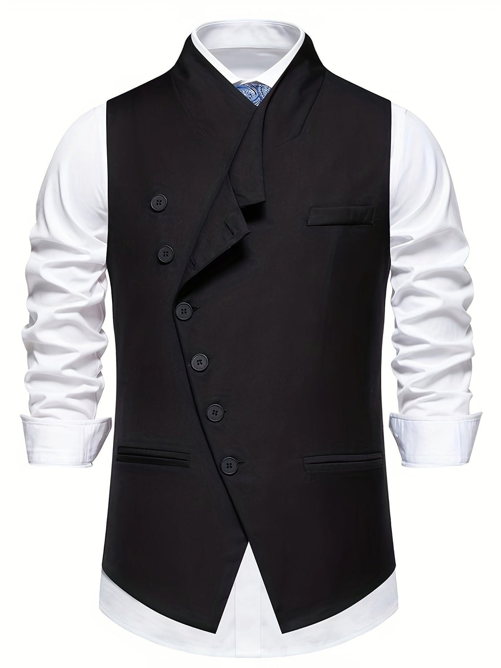 Jasper | Schuin-Knoop Notch Lapel Vest