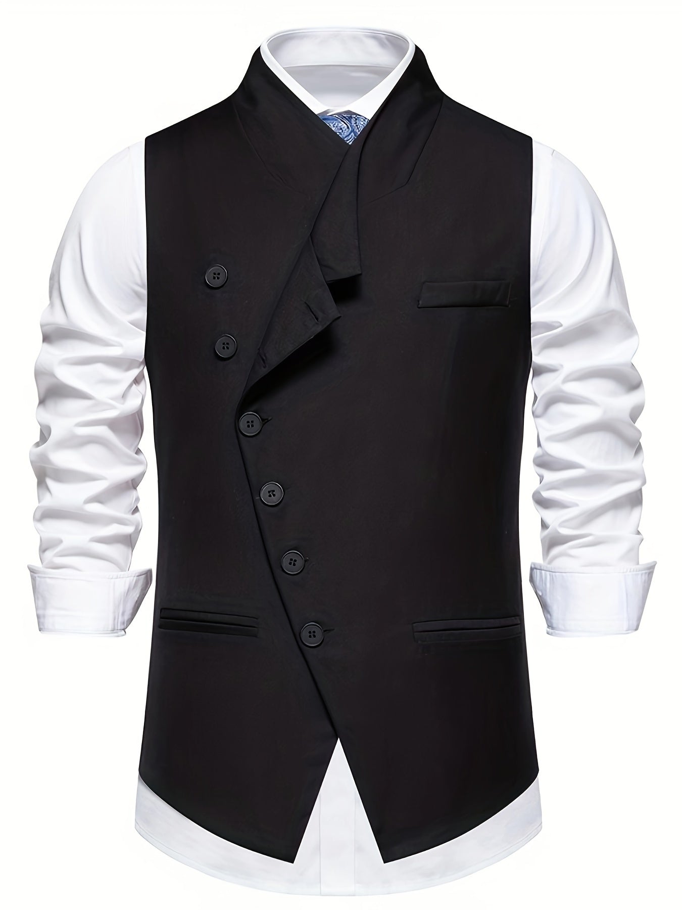 Jasper | Schuin-Knoop Notch Lapel Vest