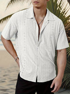 Elias | Textured Camp-Collar Shirt