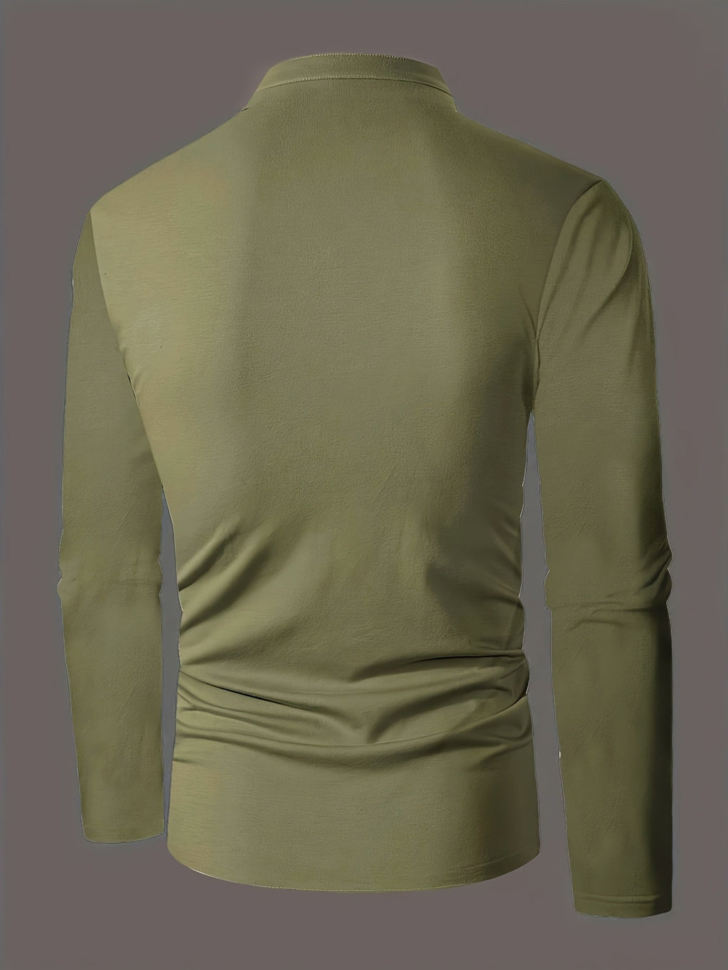 Gareth | Verfijnde Lange Mouwen Henley Shirt