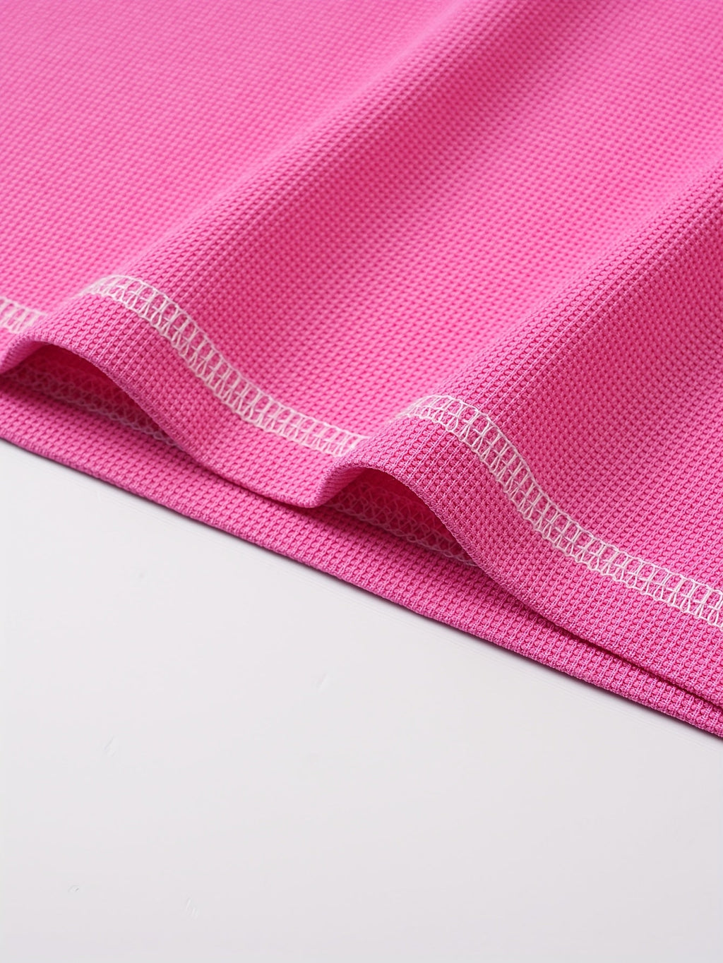 Maxwell | Getextureerde Knop-Hals T-shirt