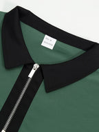 Fletcher | Verfijnde Zip-Kraag Polo Shirt