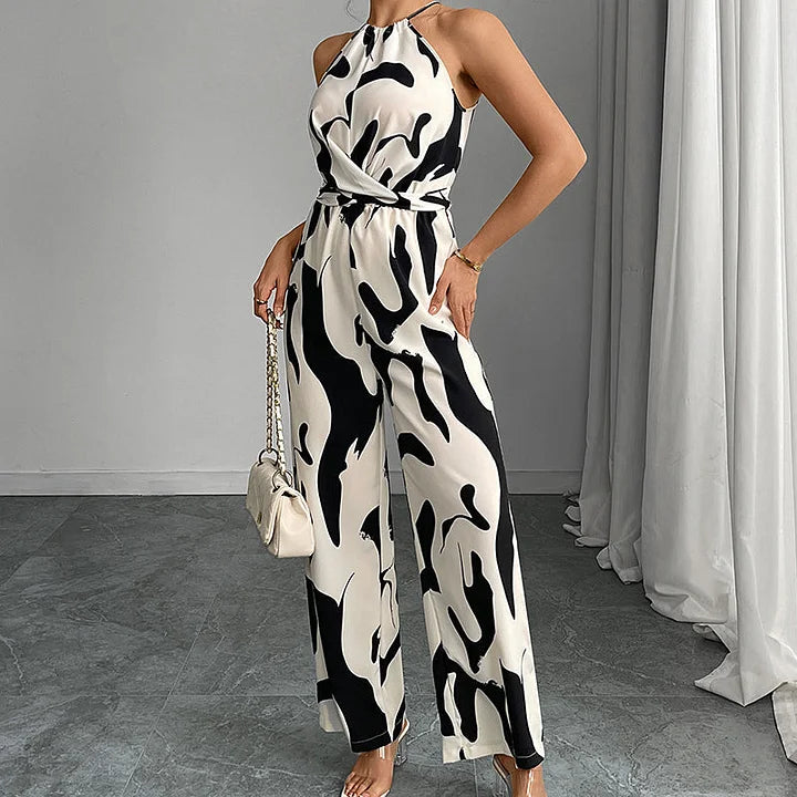 Jillanne™ Elegante Rugloze Jumpsuit