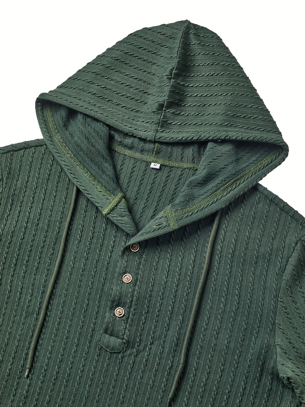 Gideon | Textured Hooded Henley
