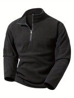 Foster | Staande Kraag Half-Zip Pullover