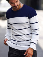 Bennington | Klassieke Gestreepte Crewneck Trui