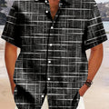 Weston | Textured Grid Korte Mouwen Shirt