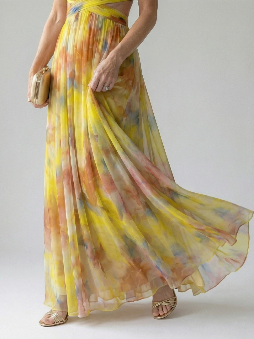 Isel™ Soft Wrap Maxi Jurk