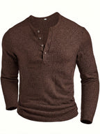 Callahan | Geribbelde Lange Mouwen Henley
