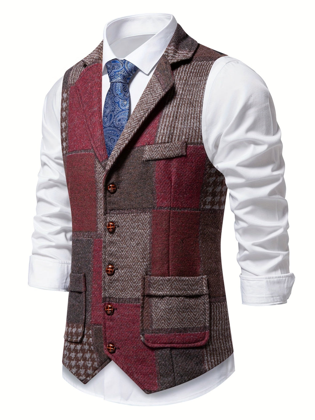 Trevor | Klassiek Haringbone Vest