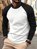 Roman | Twee-Tone Raglan Lange Mouwen Top
