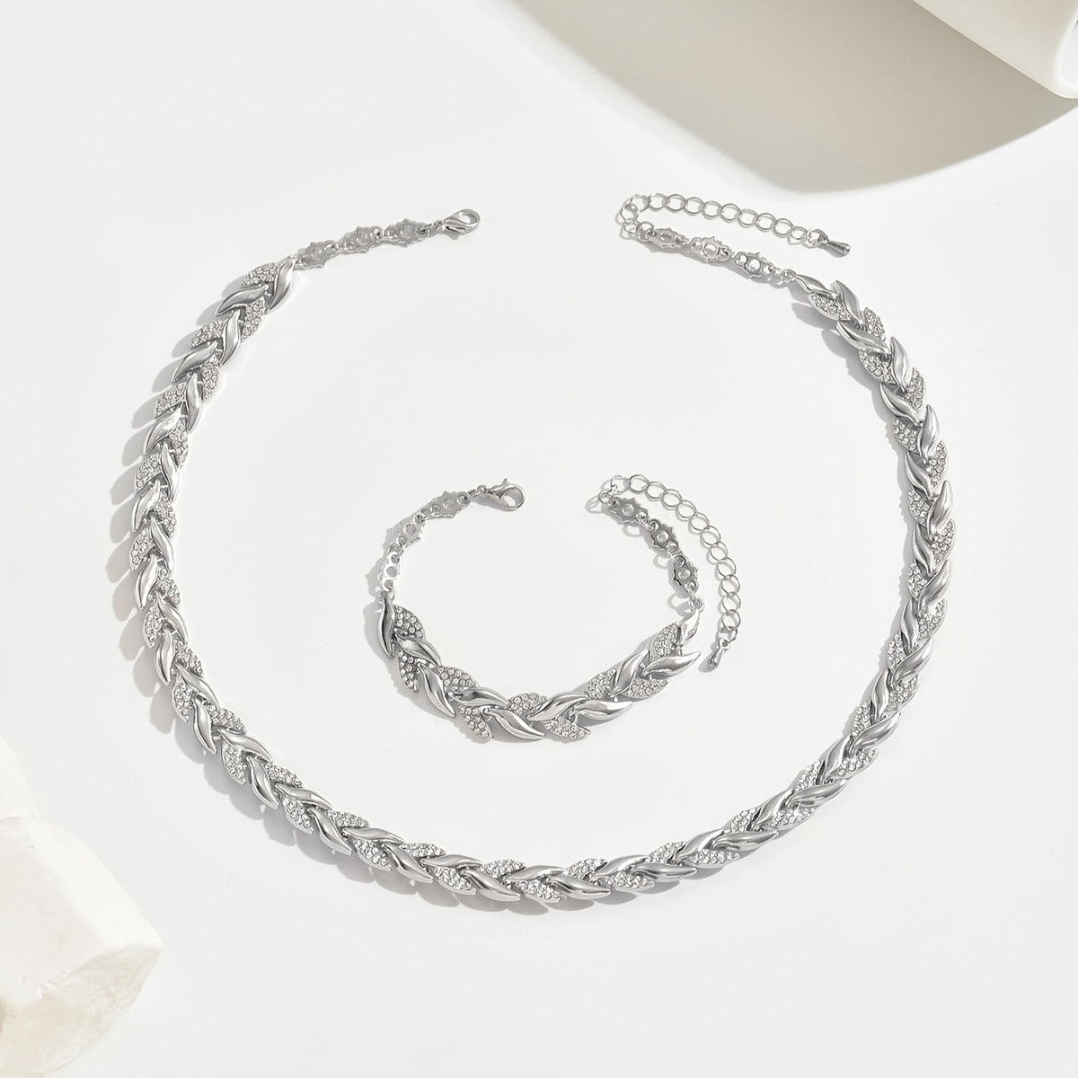 Emma | Crystal Fishtail Sieradenset
