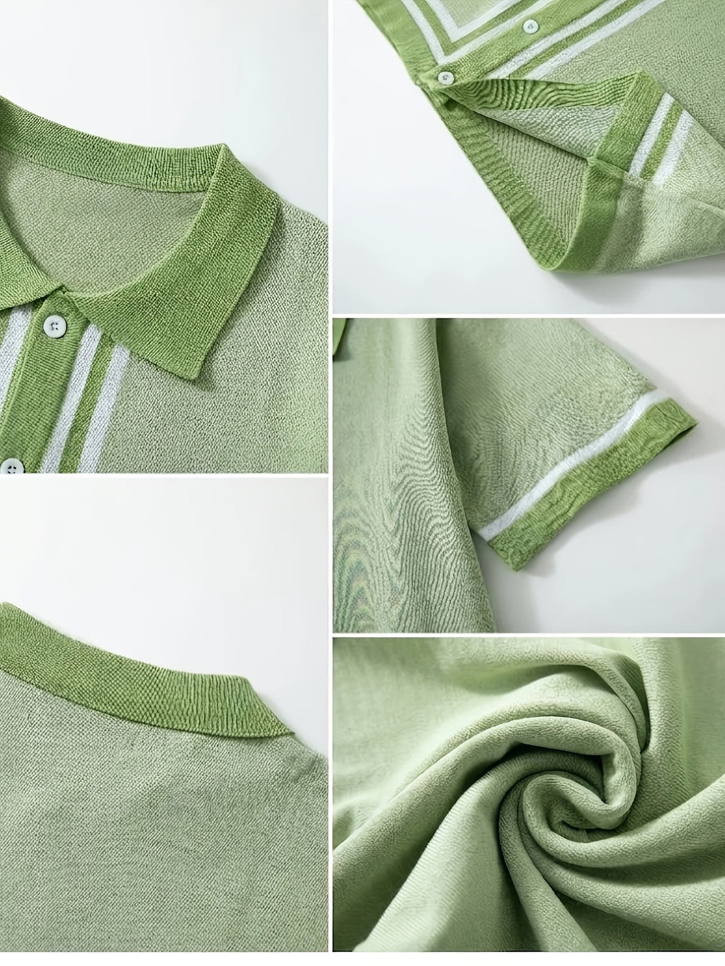 Winston | Retro Gestreept Korte Mouwen Shirt
