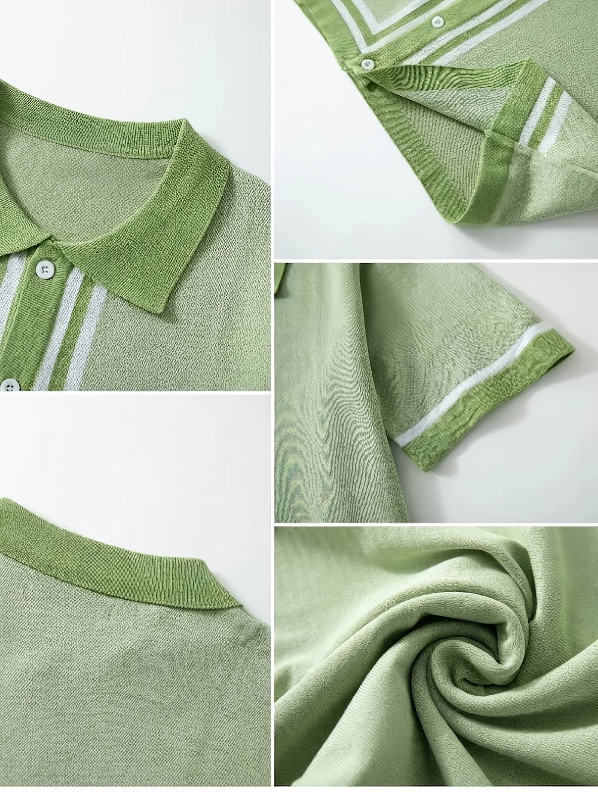 Winston | Retro Gestreept Korte Mouwen Shirt