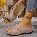 Marlene | Gevoerde Comfort Wedge Sandalen