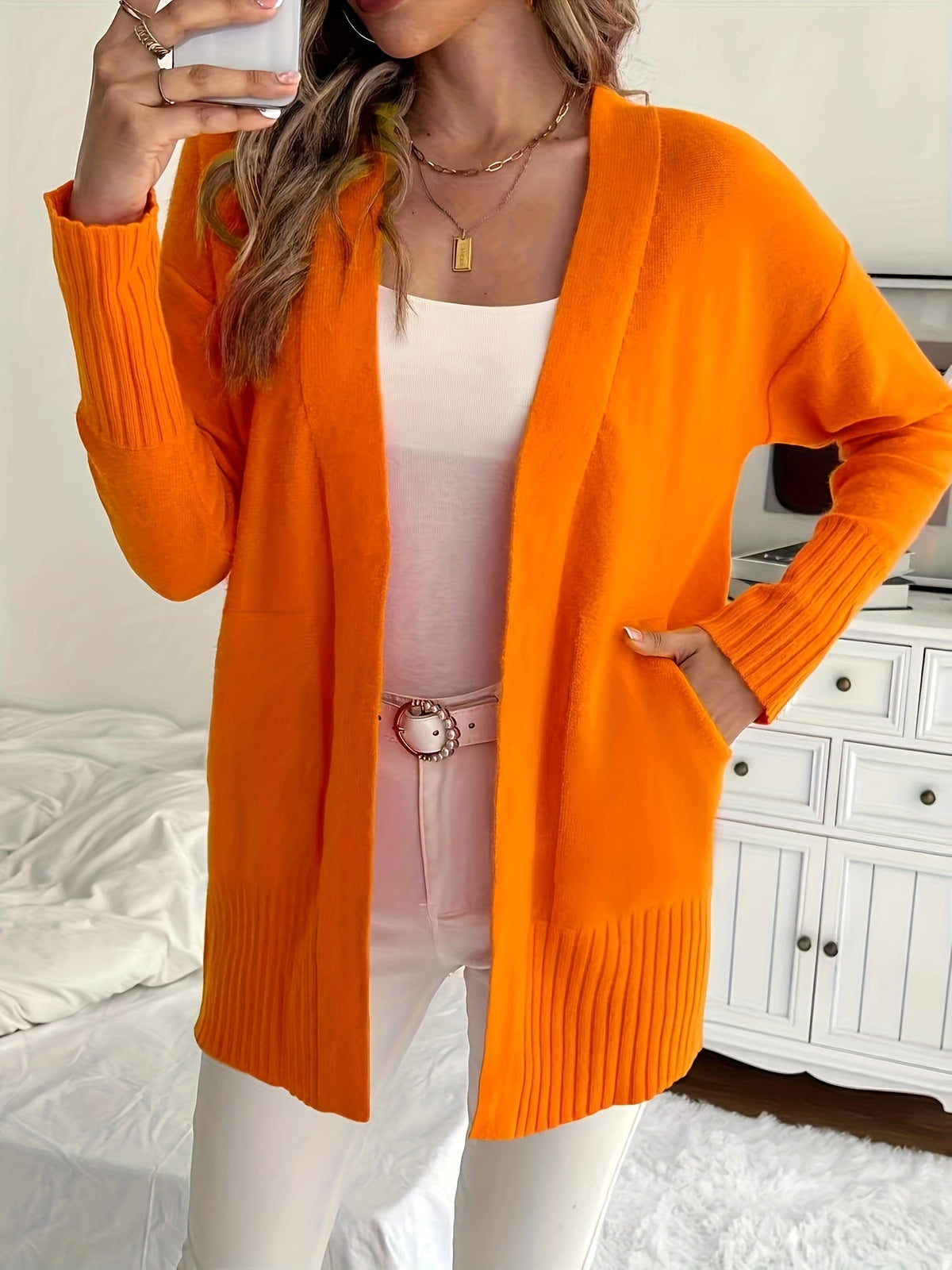 Charlotte | Gelaagde Open-Front Cardigan