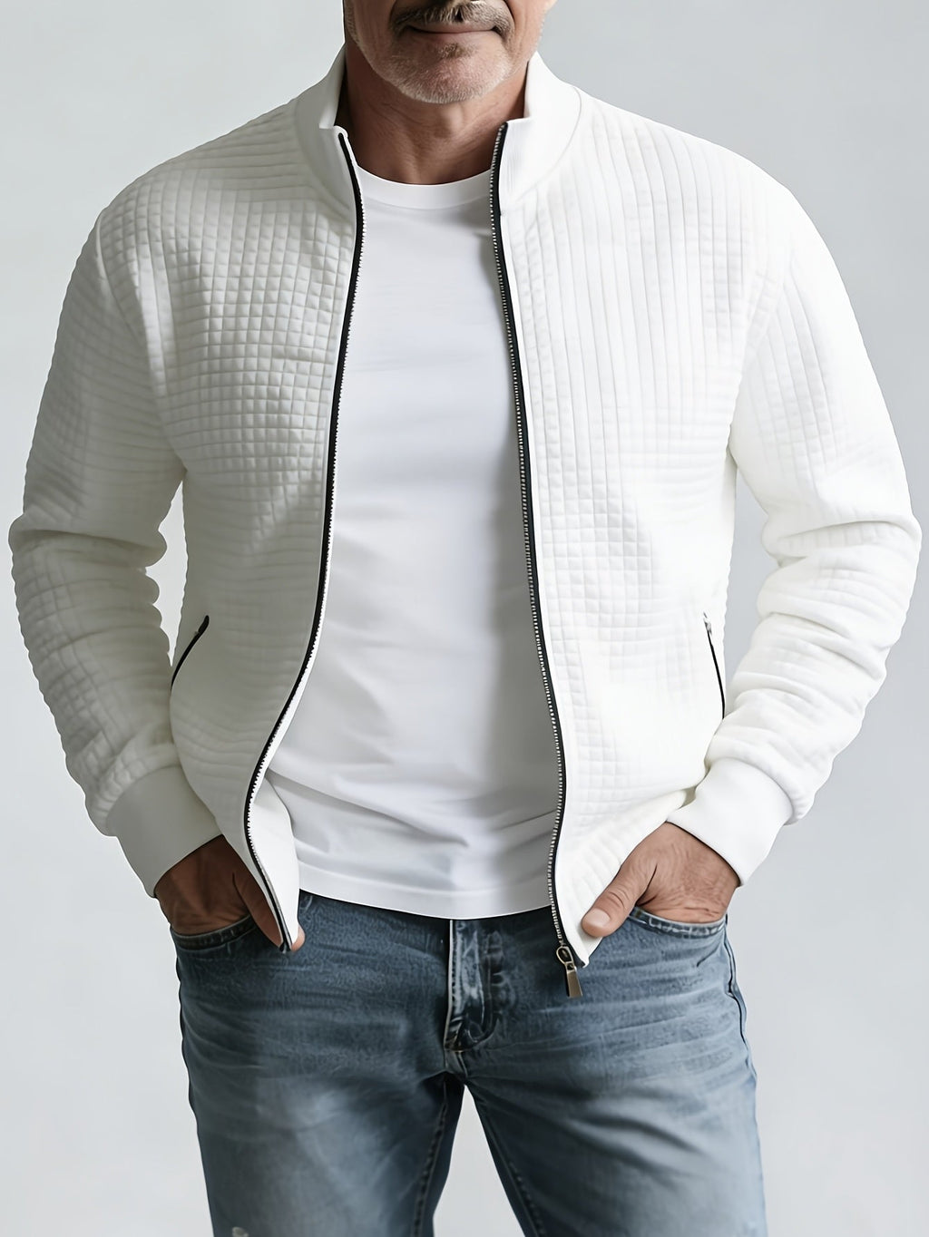 Griffin | Textured Zip-Up Jacket