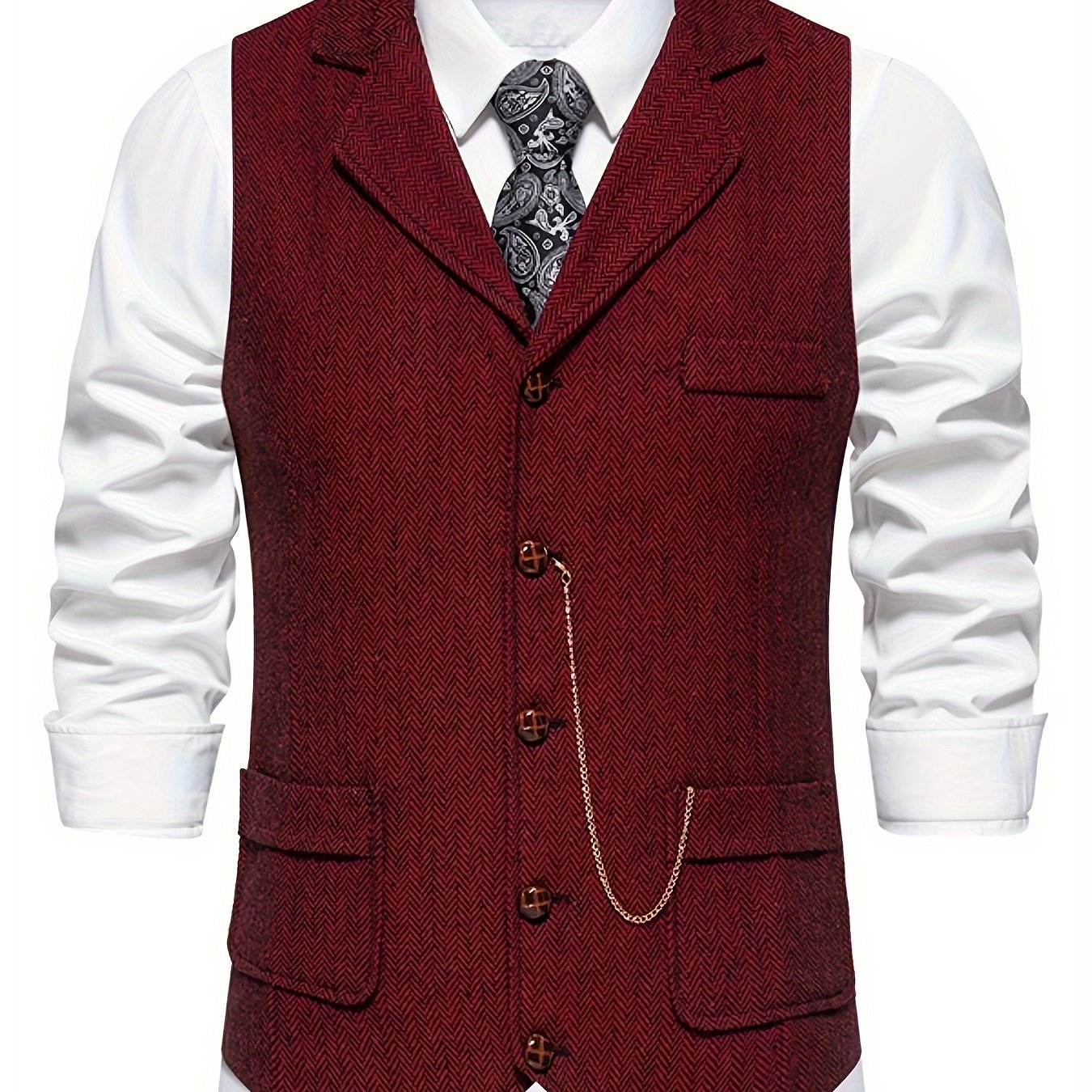 Winslow | Visgraat Effen Vest