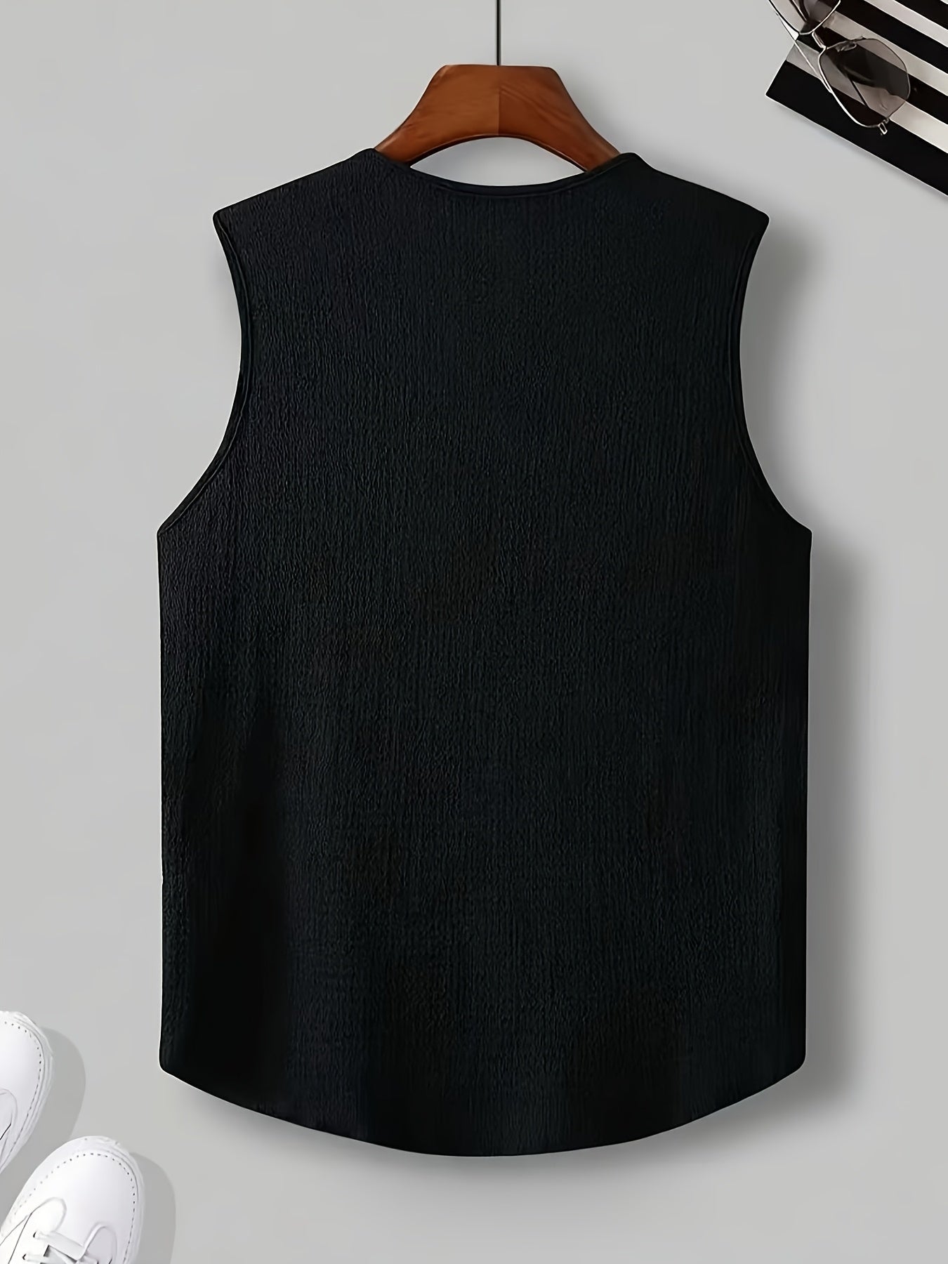 Damon | Ontspannen Split-Neck Tanktop